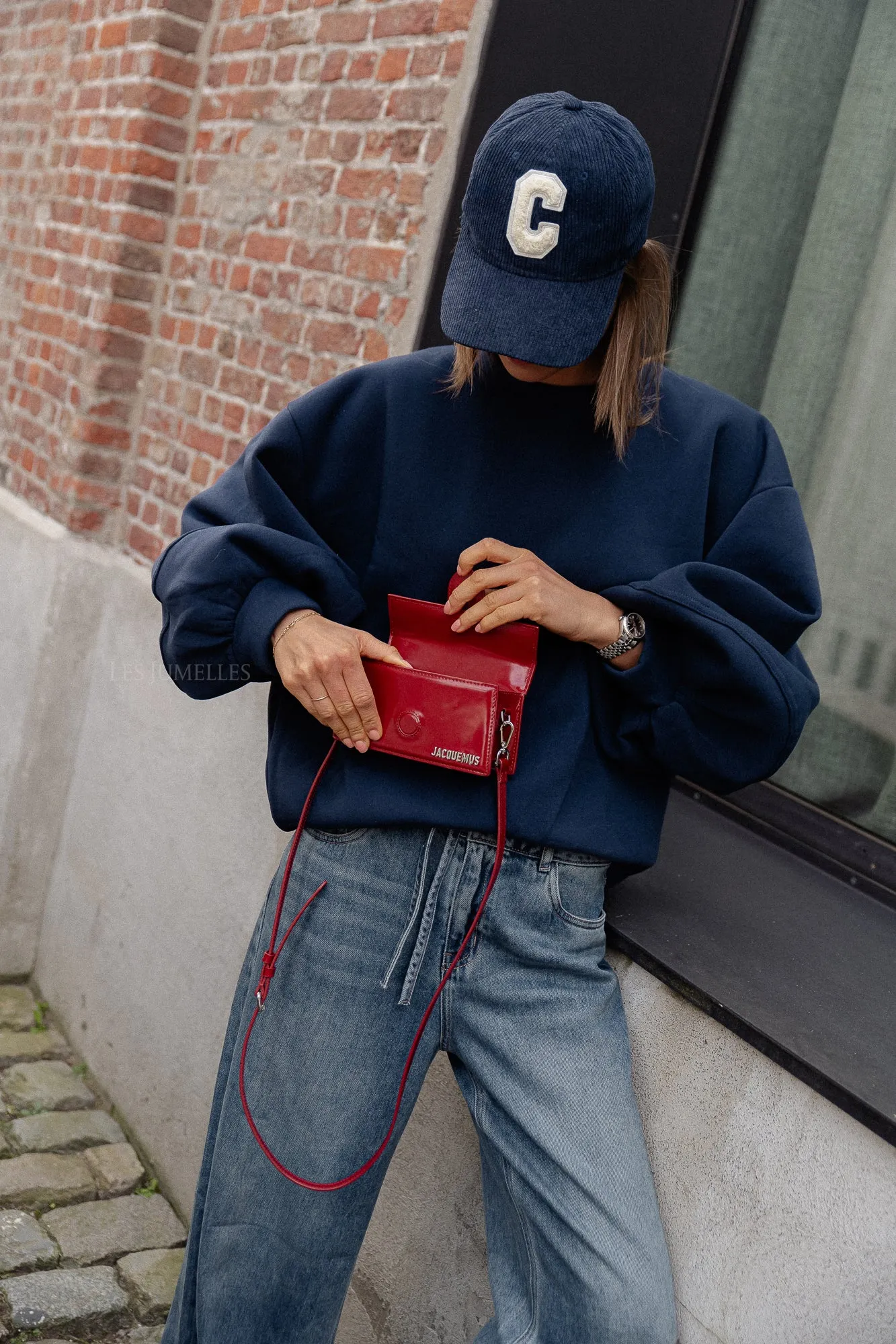 Anke sweater navy blue