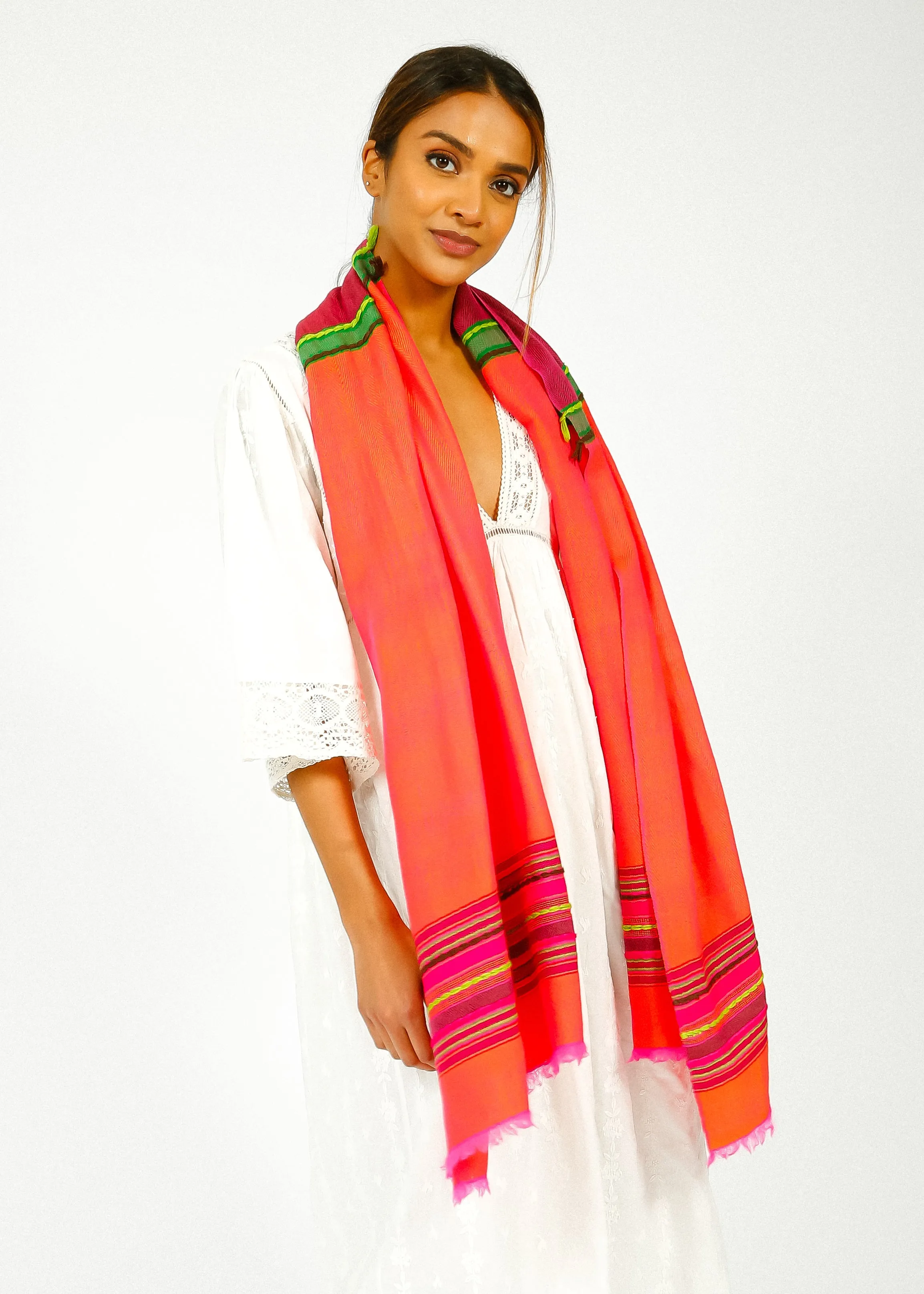 ANNA 003 Himalaya Scarf in Pink