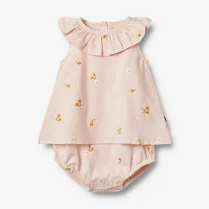 Dress Suit Ingeborg - powder yellow cherries
