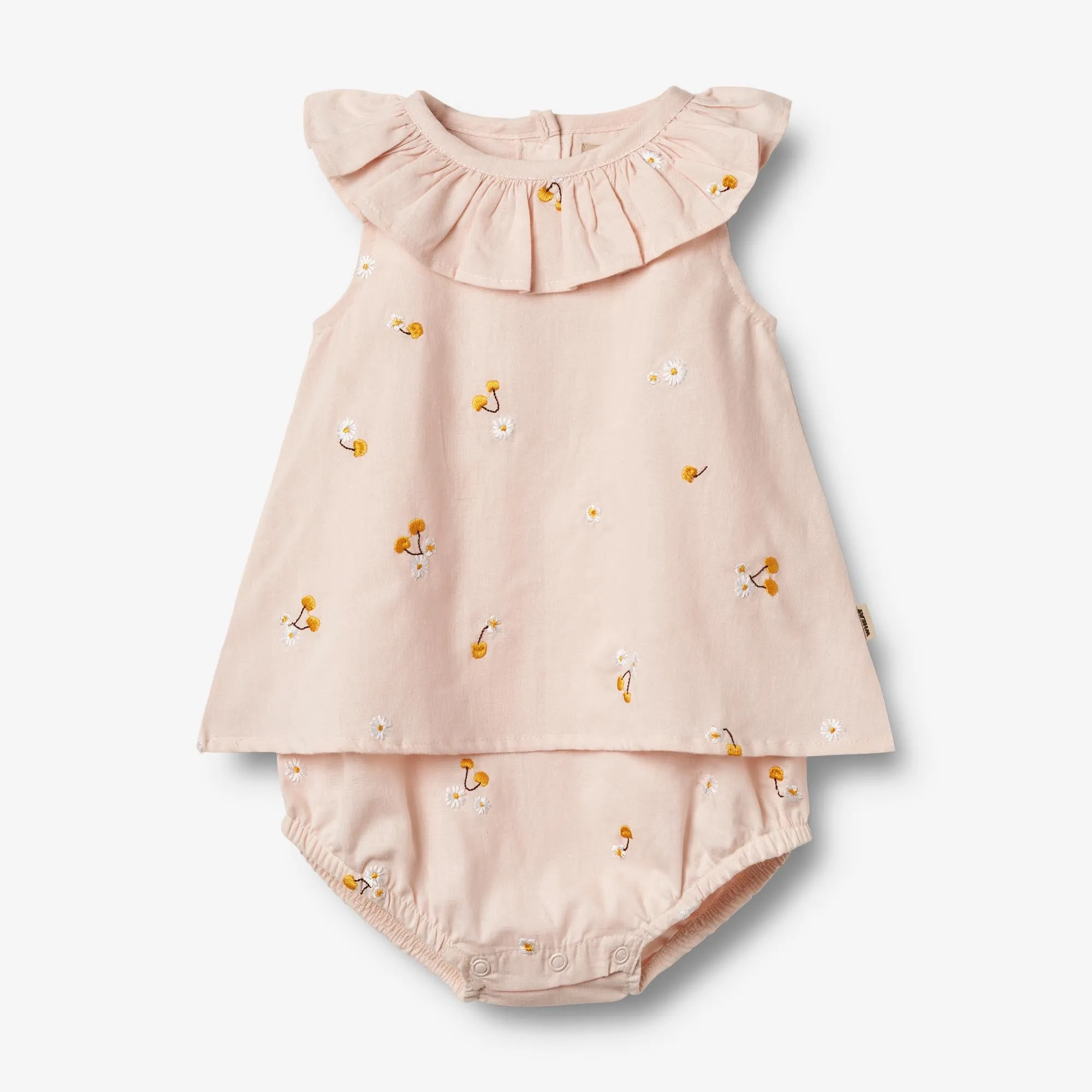 Dress Suit Ingeborg - powder yellow cherries