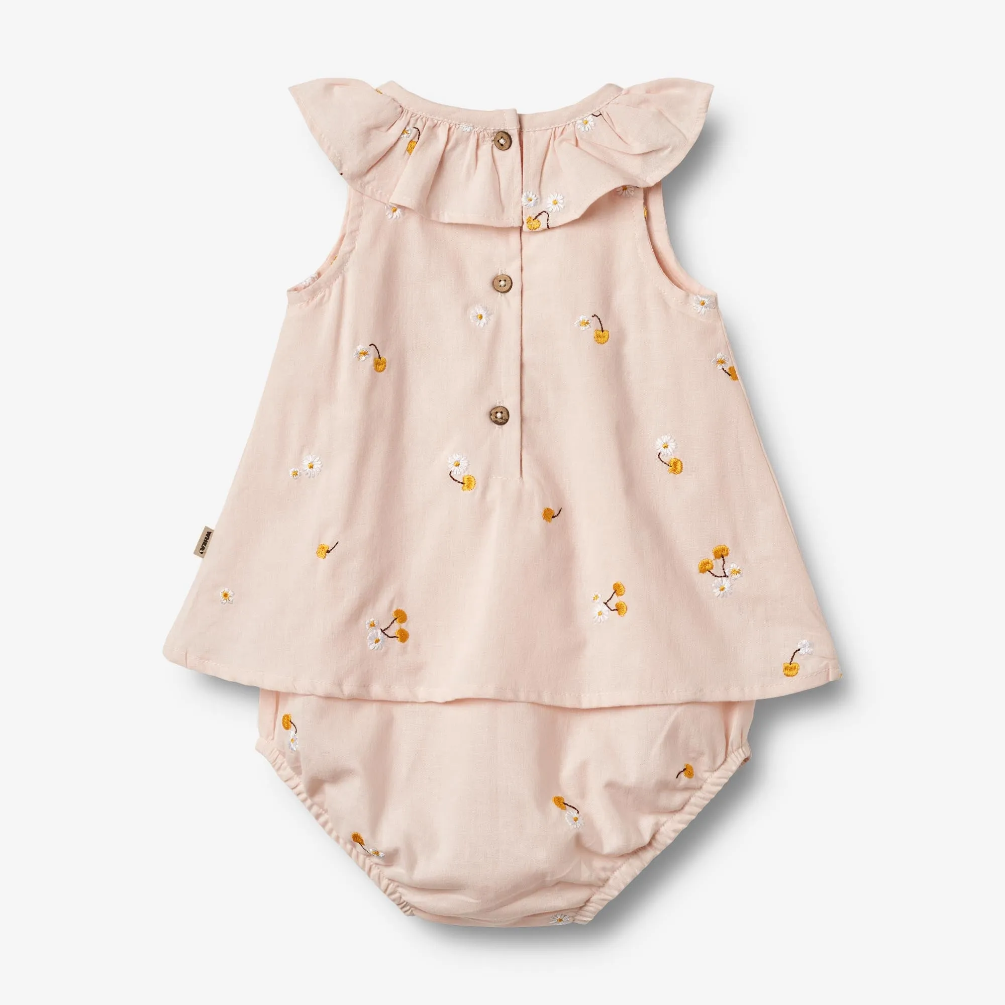 Dress Suit Ingeborg - powder yellow cherries