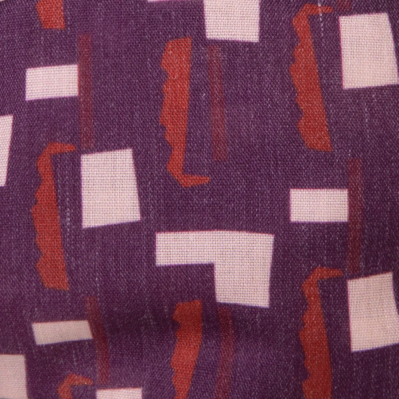 KW Berry Jigsaw fabric print handmade knotted headband