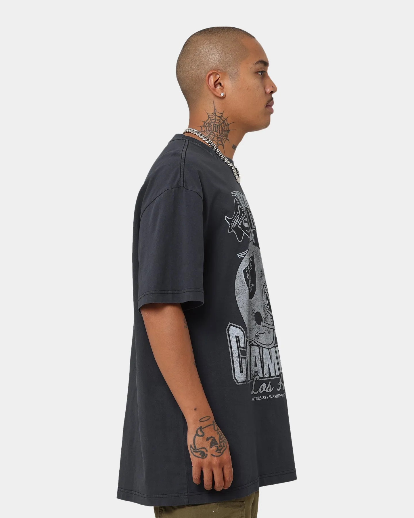 Mitchell & Ness Los Angeles Raiders Superbowl Champ T-Shirt Faded Black