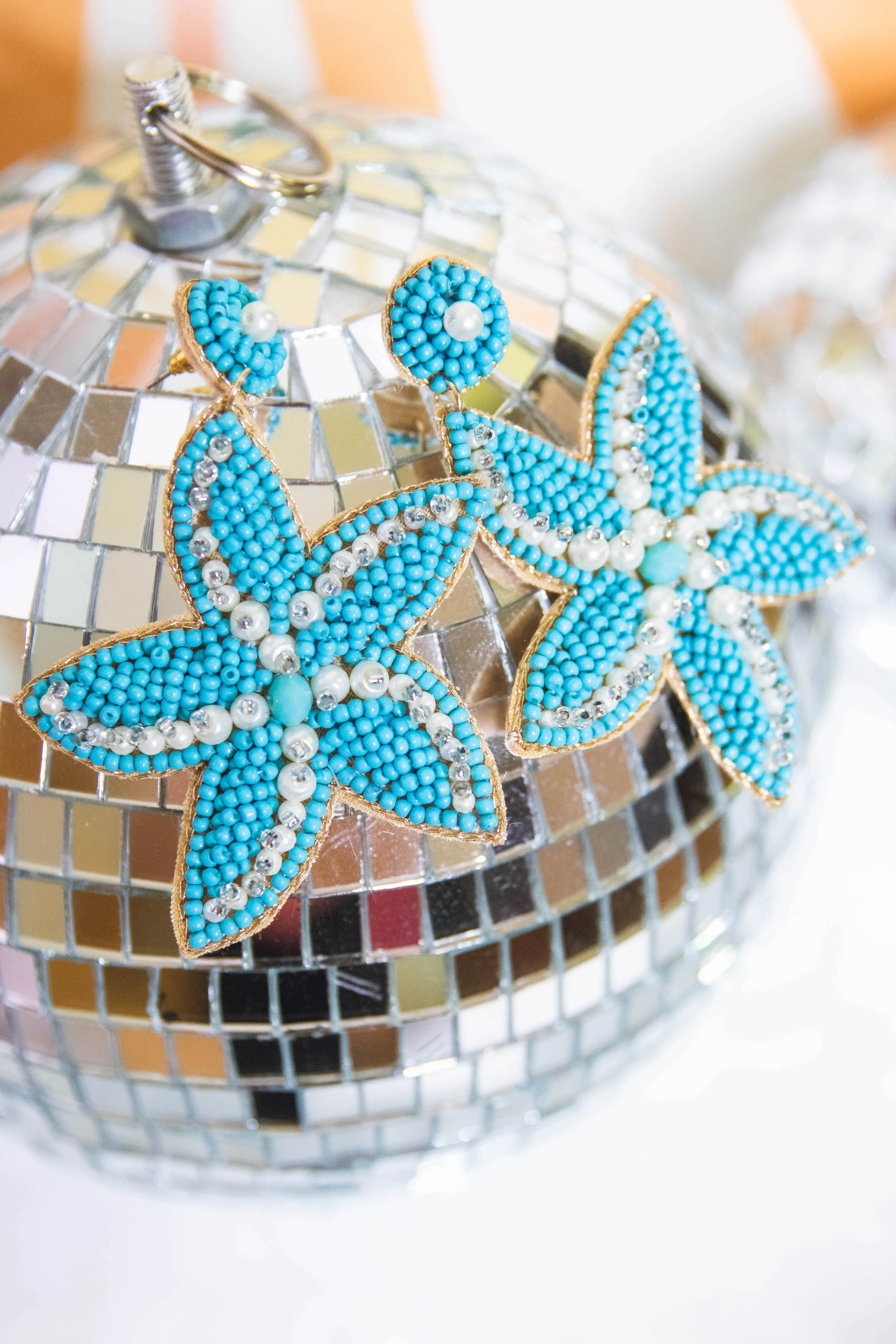 Starfish Beaded Earrings